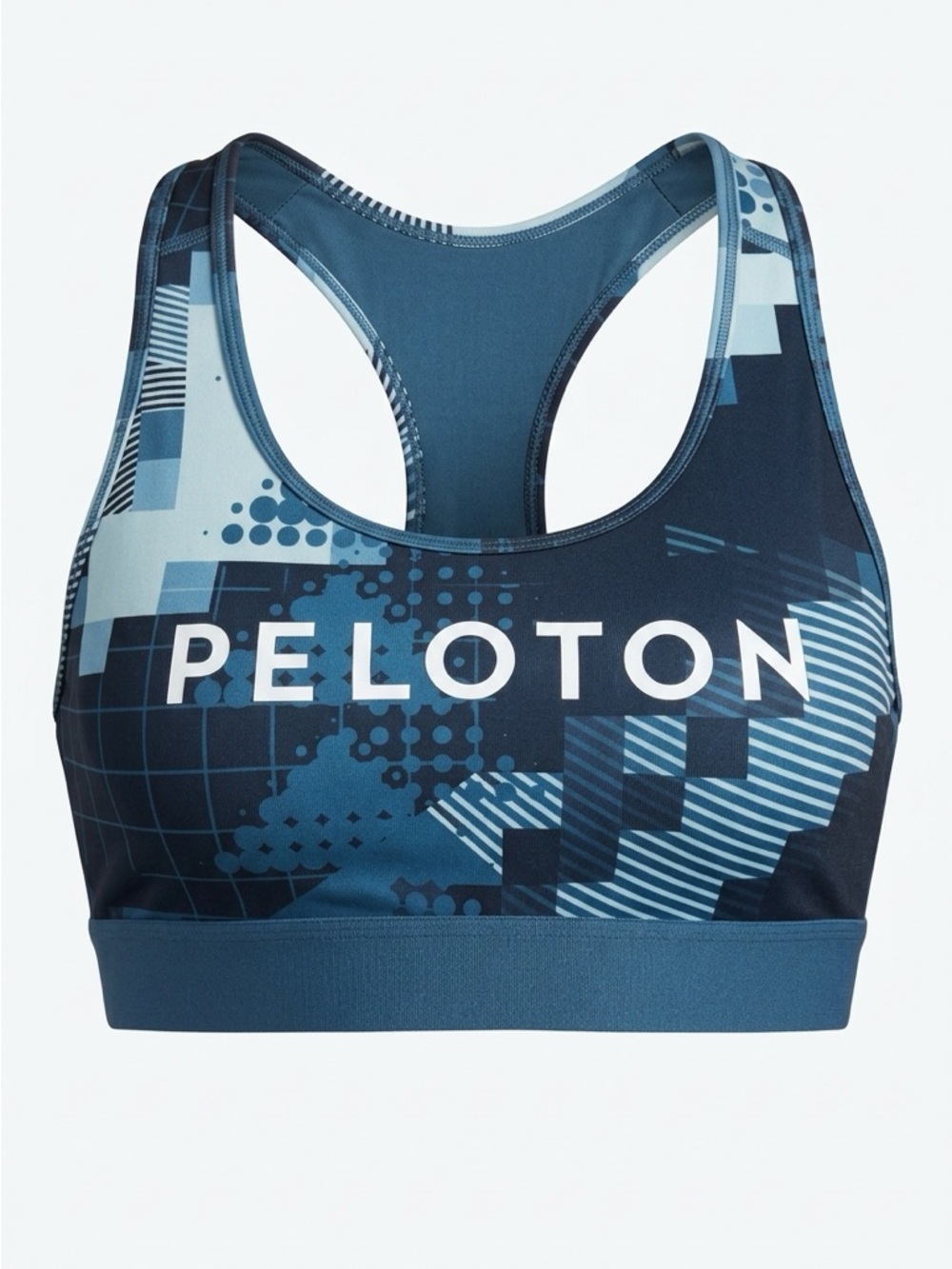 Adidas X Peloton Blue Motion Heat Sports Bra - Size XS